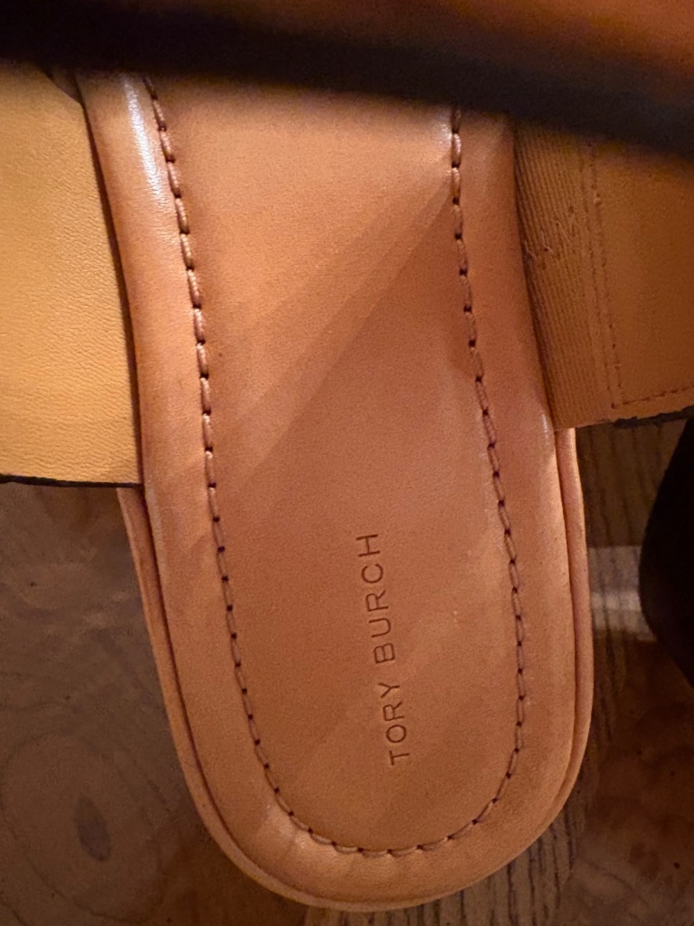Tory Burch Eleanor Sandals in  Full Grain Vachetta Leather  10.5 M - Picture 4 of 12
